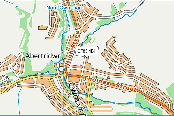 Cwmaber Junior School map (CF83 4BH) - OS VectorMap District (Ordnance Survey)