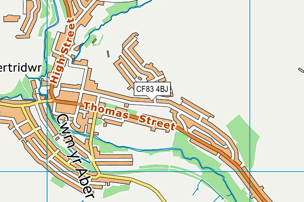 CF83 4BJ map - OS VectorMap District (Ordnance Survey)