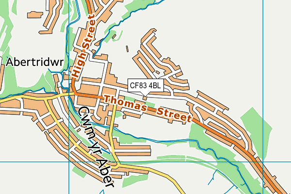 CF83 4BL map - OS VectorMap District (Ordnance Survey)