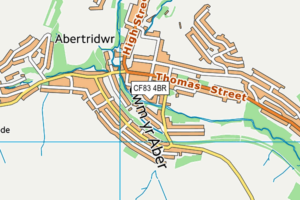 CF83 4BR map - OS VectorMap District (Ordnance Survey)