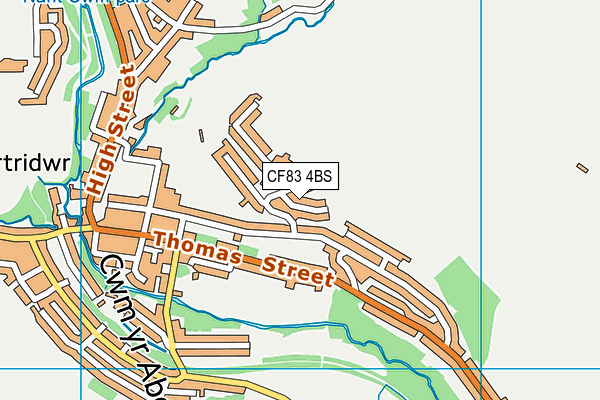 CF83 4BS map - OS VectorMap District (Ordnance Survey)