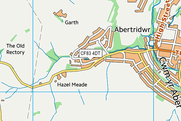 CF83 4DT map - OS VectorMap District (Ordnance Survey)