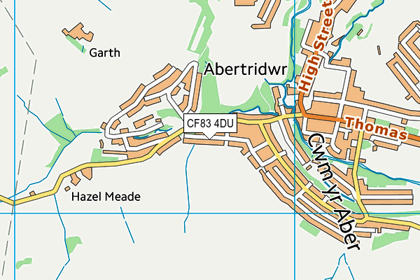 CF83 4DU map - OS VectorMap District (Ordnance Survey)