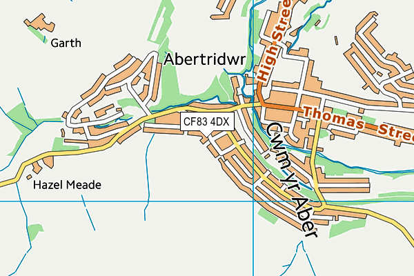 CF83 4DX map - OS VectorMap District (Ordnance Survey)