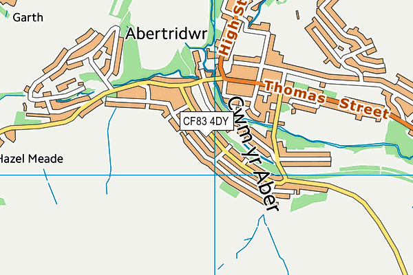 CF83 4DY map - OS VectorMap District (Ordnance Survey)