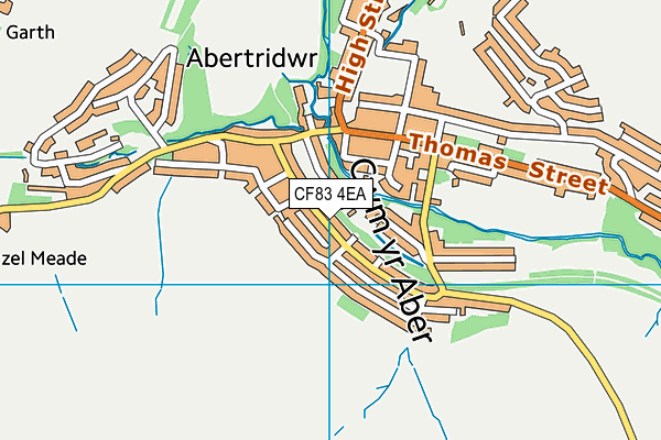 CF83 4EA map - OS VectorMap District (Ordnance Survey)