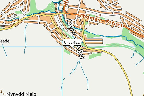 CF83 4EE map - OS VectorMap District (Ordnance Survey)