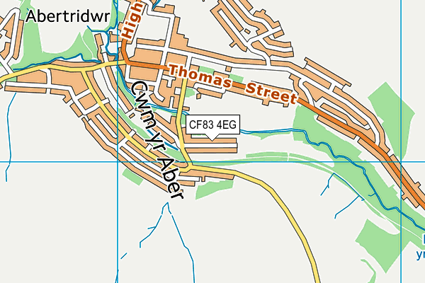 CF83 4EG map - OS VectorMap District (Ordnance Survey)