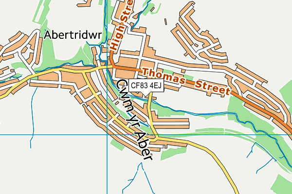 CF83 4EJ map - OS VectorMap District (Ordnance Survey)