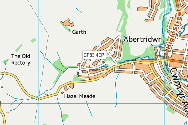 CF83 4EP map - OS VectorMap District (Ordnance Survey)