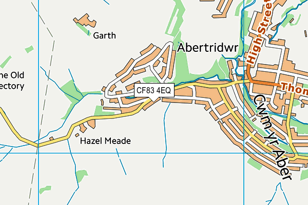 CF83 4EQ map - OS VectorMap District (Ordnance Survey)