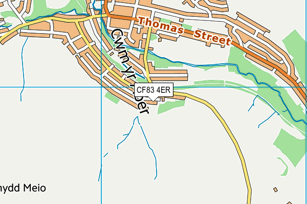 CF83 4ER map - OS VectorMap District (Ordnance Survey)