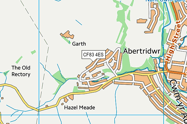 CF83 4ES map - OS VectorMap District (Ordnance Survey)