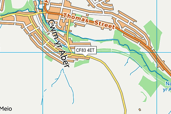 CF83 4ET map - OS VectorMap District (Ordnance Survey)