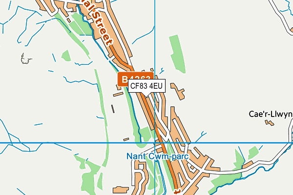 CF83 4EU map - OS VectorMap District (Ordnance Survey)