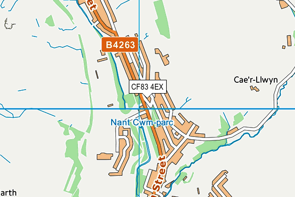 CF83 4EX map - OS VectorMap District (Ordnance Survey)