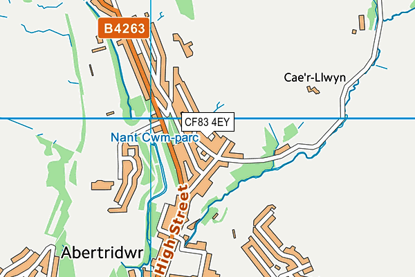 CF83 4EY map - OS VectorMap District (Ordnance Survey)