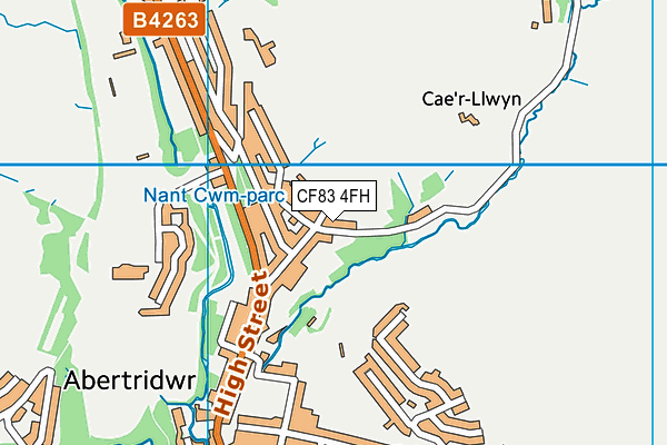 CF83 4FH map - OS VectorMap District (Ordnance Survey)