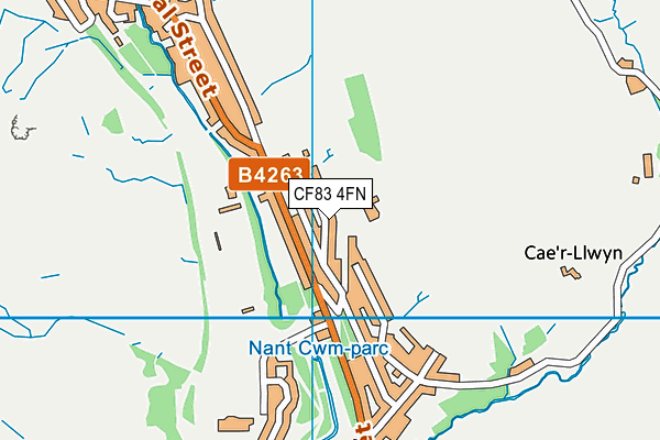 CF83 4FN map - OS VectorMap District (Ordnance Survey)