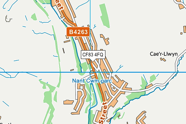 CF83 4FQ map - OS VectorMap District (Ordnance Survey)