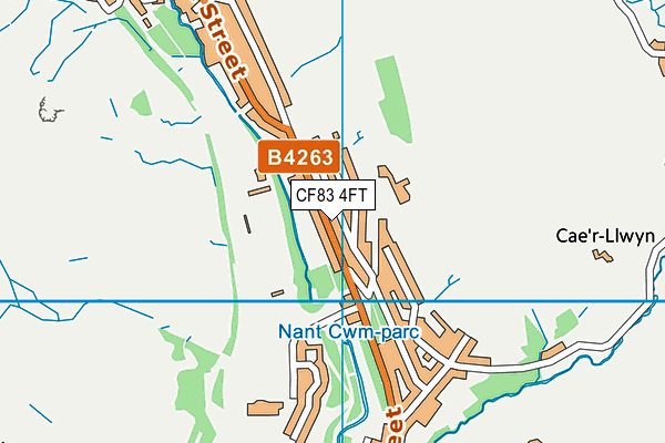 CF83 4FT map - OS VectorMap District (Ordnance Survey)