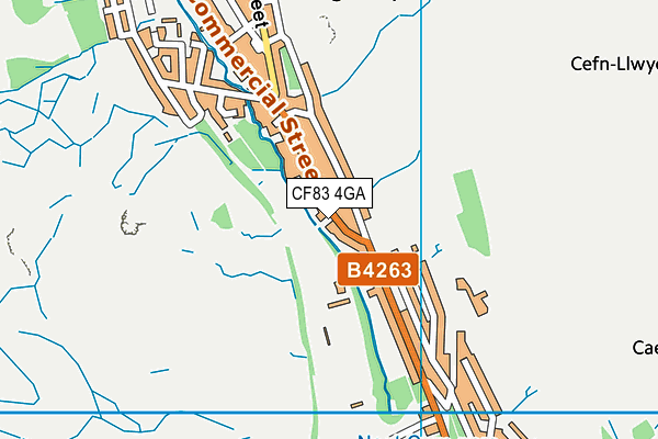 CF83 4GA map - OS VectorMap District (Ordnance Survey)