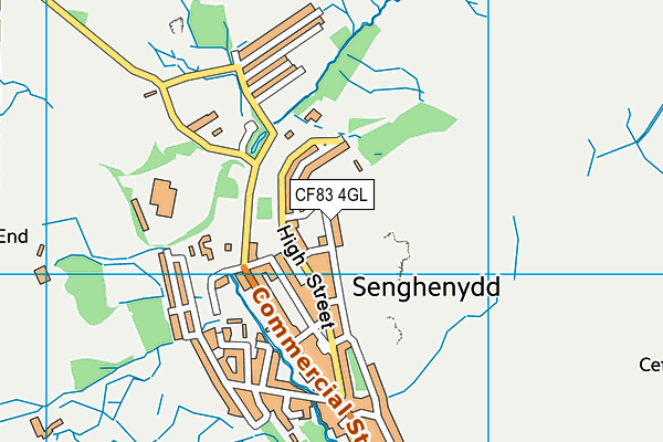 CF83 4GL map - OS VectorMap District (Ordnance Survey)