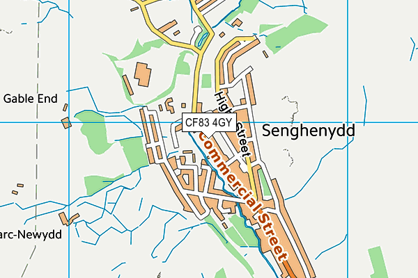 CF83 4GY map - OS VectorMap District (Ordnance Survey)