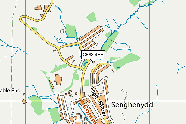 CF83 4HE map - OS VectorMap District (Ordnance Survey)