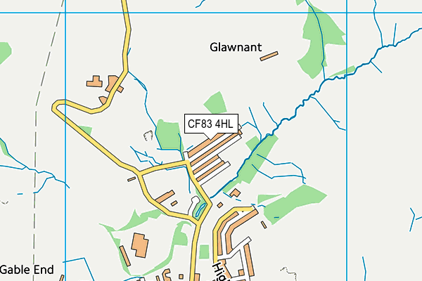 CF83 4HL map - OS VectorMap District (Ordnance Survey)