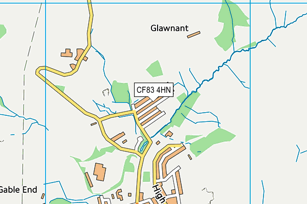 CF83 4HN map - OS VectorMap District (Ordnance Survey)