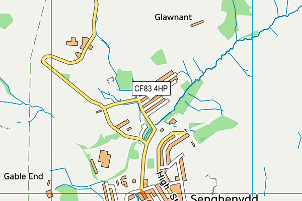 CF83 4HP map - OS VectorMap District (Ordnance Survey)