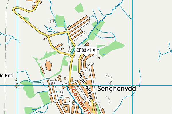 CF83 4HX map - OS VectorMap District (Ordnance Survey)