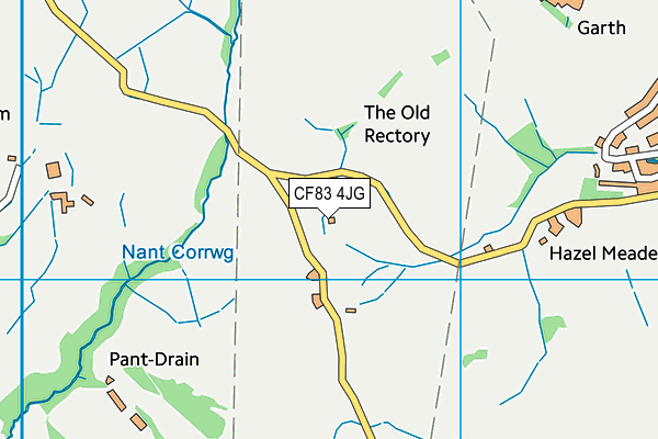 CF83 4JG map - OS VectorMap District (Ordnance Survey)