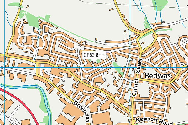 CF83 8HH map - OS VectorMap District (Ordnance Survey)