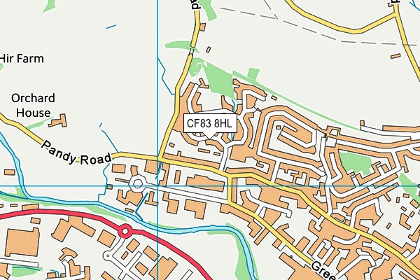 CF83 8HL map - OS VectorMap District (Ordnance Survey)