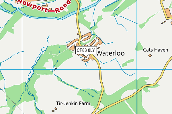 CF83 8LY map - OS VectorMap District (Ordnance Survey)