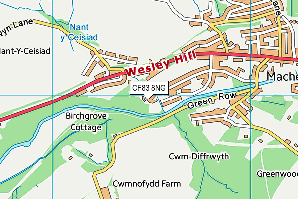 CF83 8NG map - OS VectorMap District (Ordnance Survey)