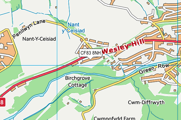 CF83 8NH map - OS VectorMap District (Ordnance Survey)