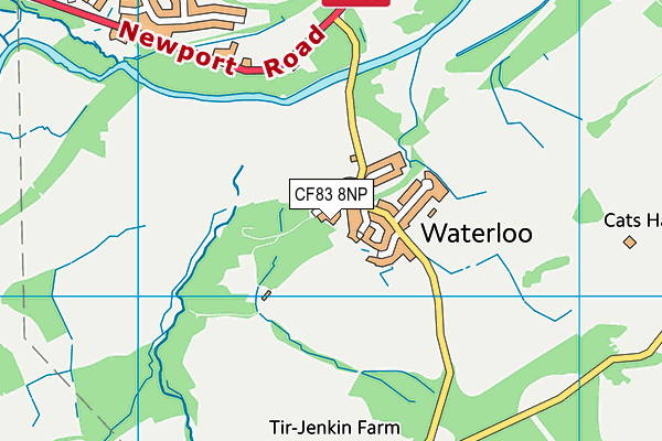 CF83 8NP map - OS VectorMap District (Ordnance Survey)