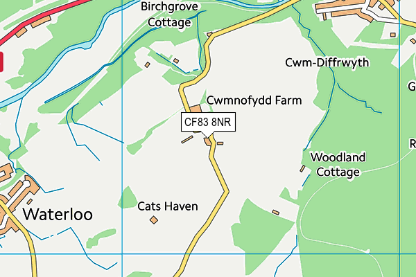 CF83 8NR map - OS VectorMap District (Ordnance Survey)