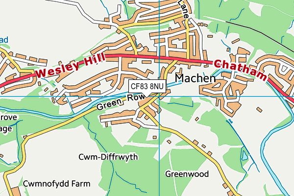 CF83 8NU map - OS VectorMap District (Ordnance Survey)