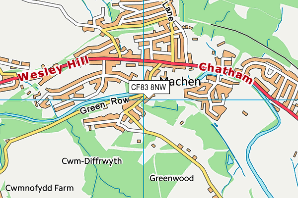 CF83 8NW map - OS VectorMap District (Ordnance Survey)