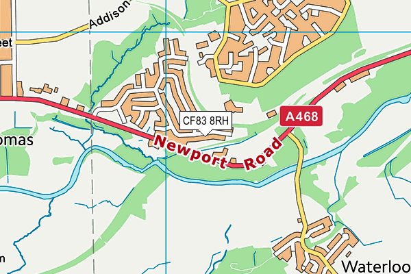 CF83 8RH map - OS VectorMap District (Ordnance Survey)