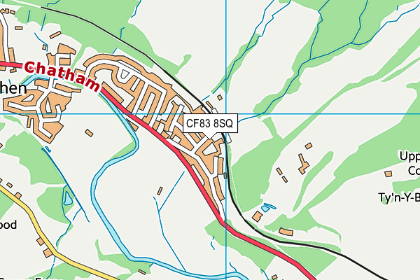 CF83 8SQ map - OS VectorMap District (Ordnance Survey)