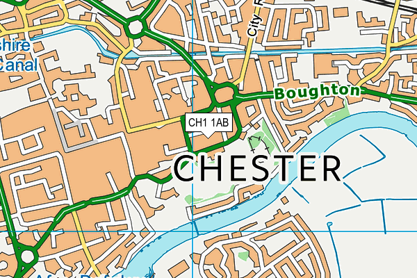 CH1 1AB map - OS VectorMap District (Ordnance Survey)