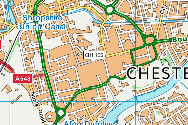 CH1 1ES map - OS VectorMap District (Ordnance Survey)