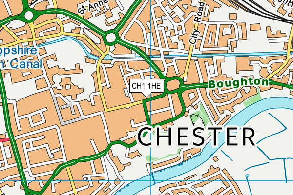 Map of CHESTER FOREGATE NEWS LIMITED at district scale