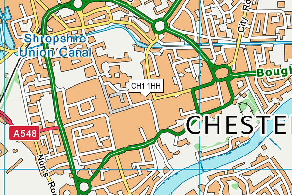 CH1 1HH map - OS VectorMap District (Ordnance Survey)