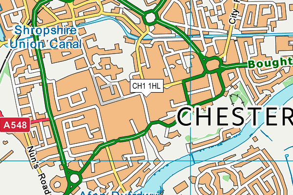 CH1 1HL map - OS VectorMap District (Ordnance Survey)